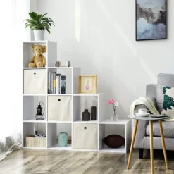 Boekenkast met 10 kubussen - Indusign Wit