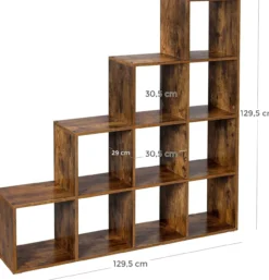 Boekenkast met 10 kubussen - Indusign Wit