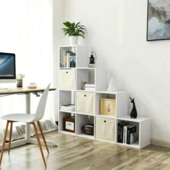 Boekenkast met 10 kubussen - Indusign Wit