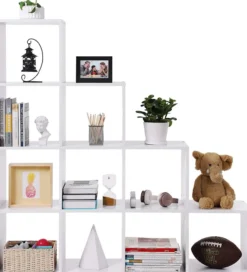 Boekenkast met 10 kubussen - Indusign Wit