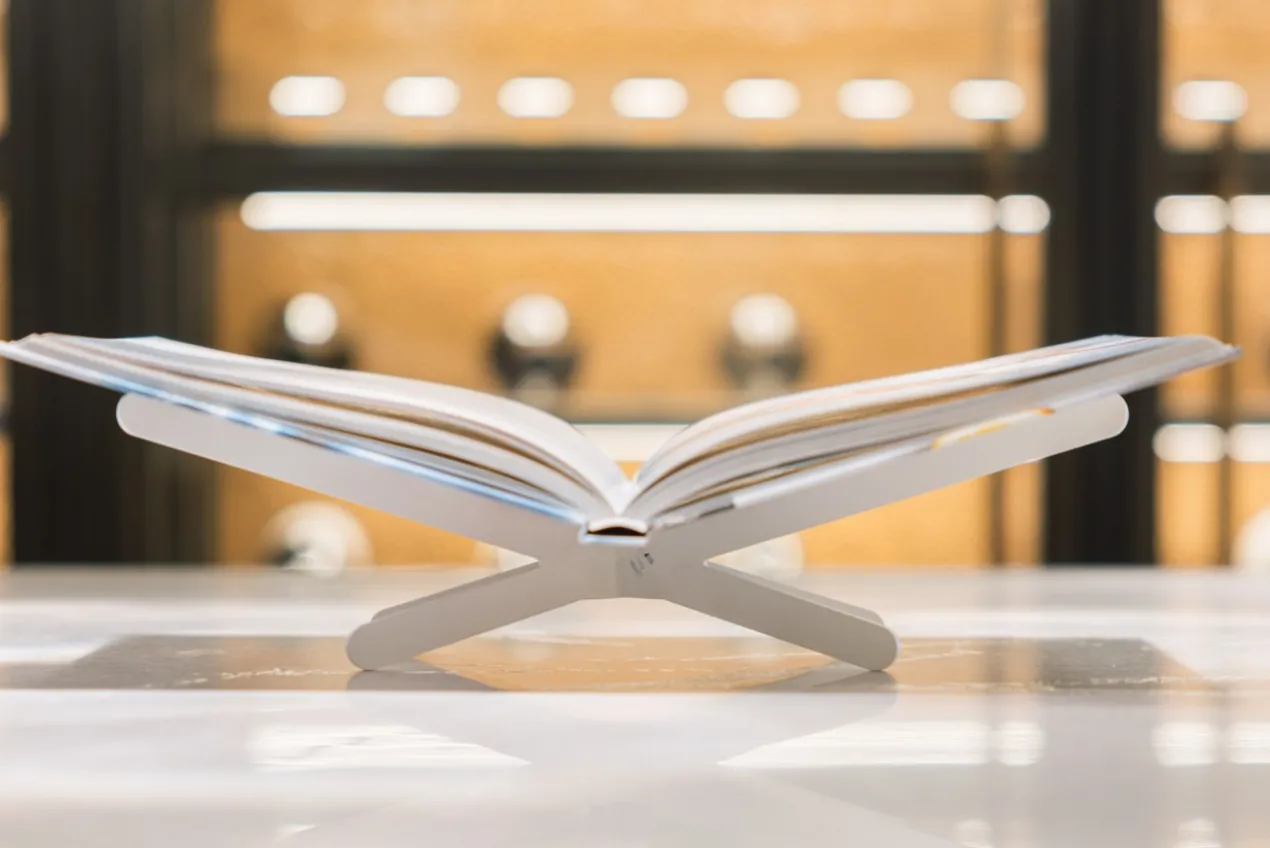 Boekenstandaard Boox wit