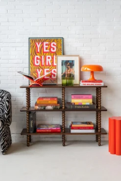 Boekenstandaard Perspex orange