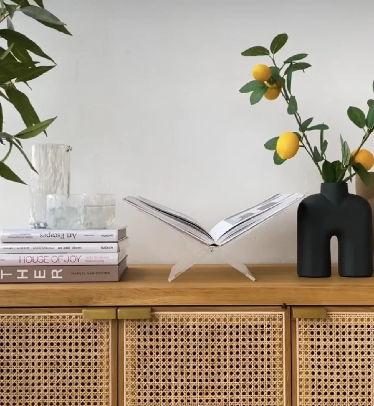 Boekenstandaard Perspex transparant