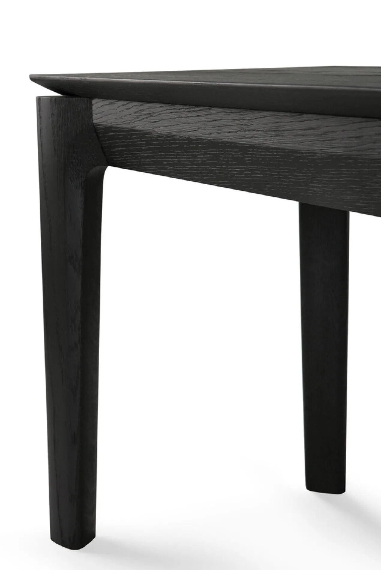 Bok bank - eiken zwart - 126cm