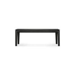 Bok bank - eiken zwart - 126cm