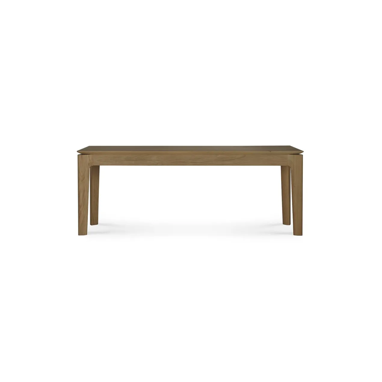 Bok bank - teak - 126cm - onbehandeld