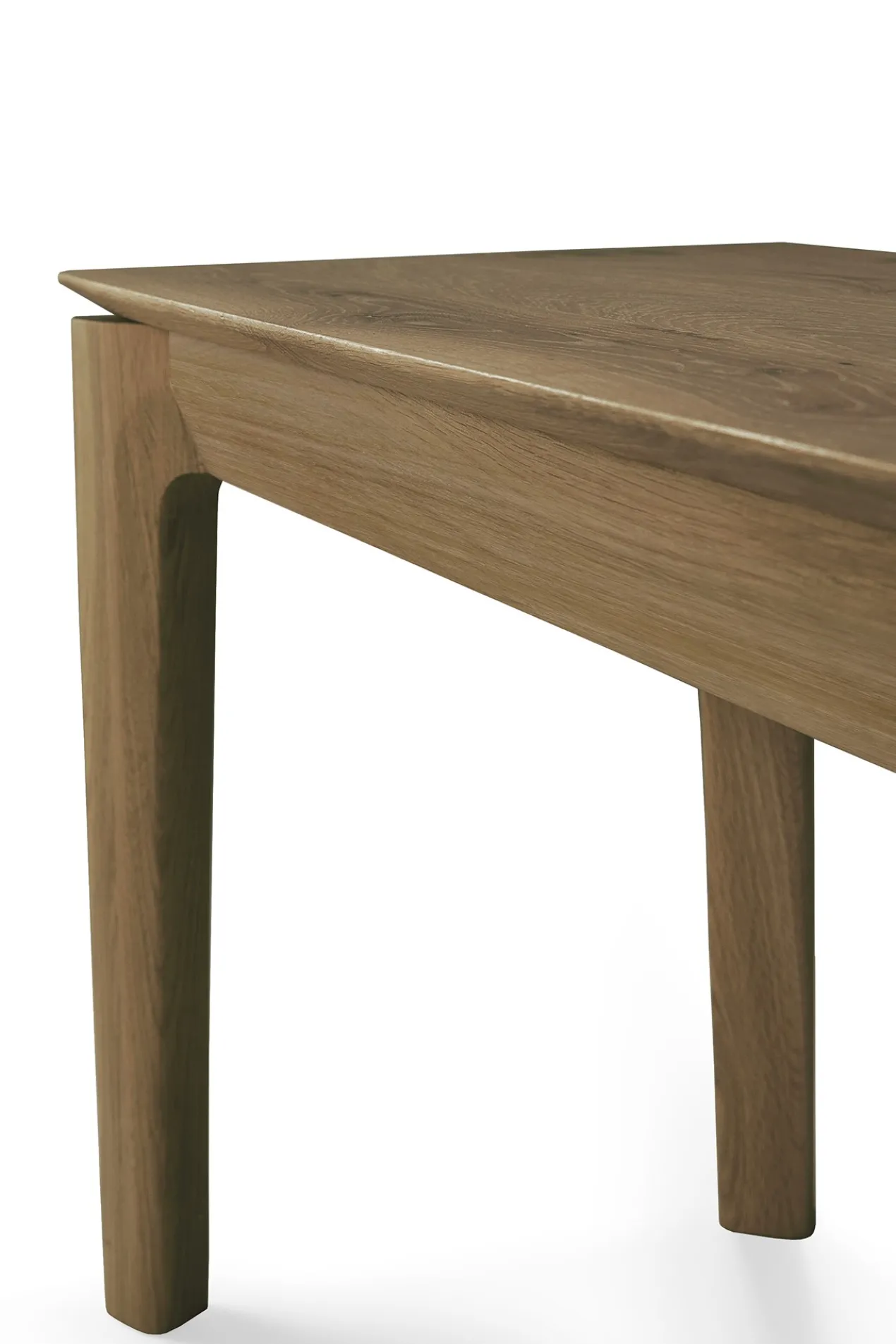 Bok bank - teak - 126cm - onbehandeld