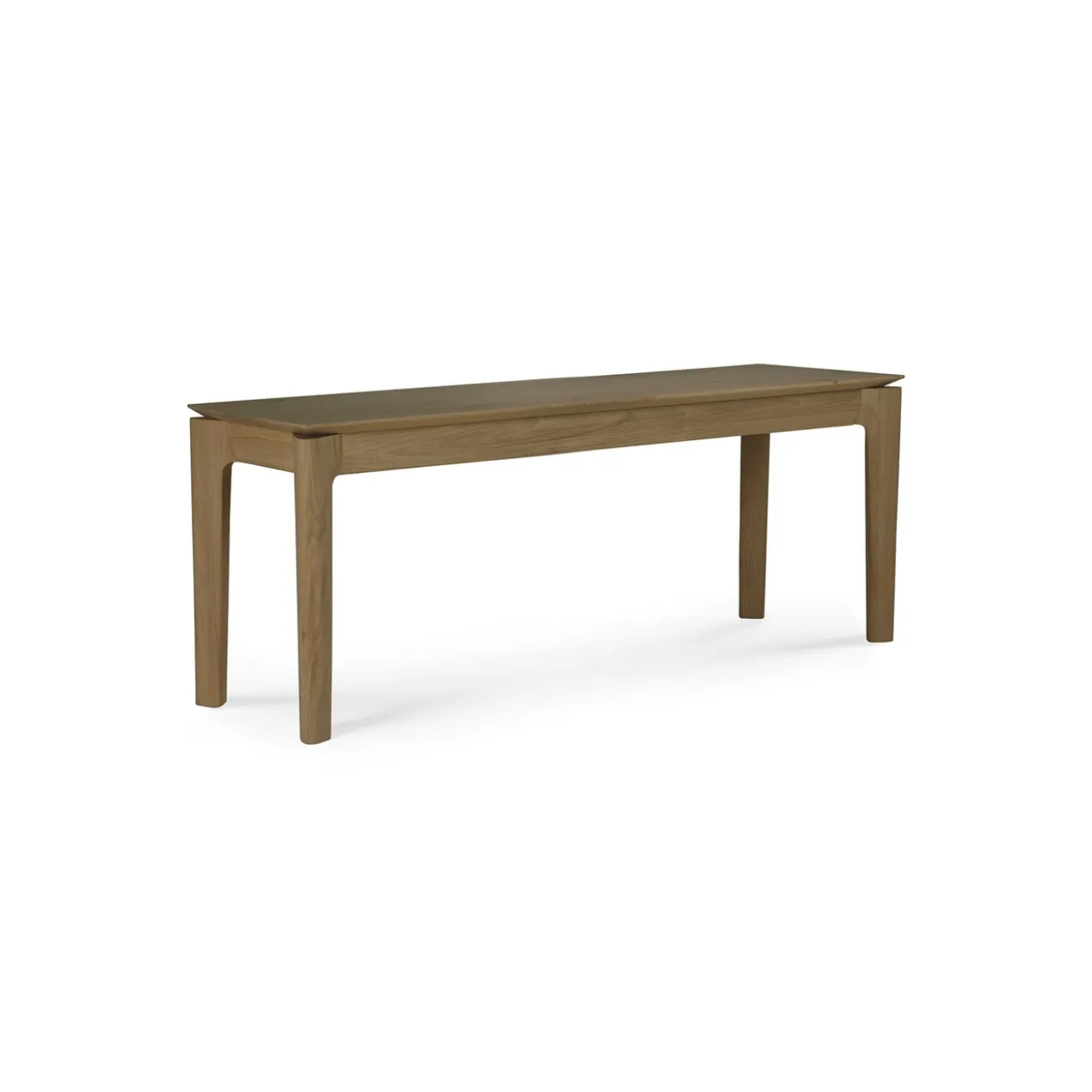 Bok bank - teak - 146cm - onbehandeld