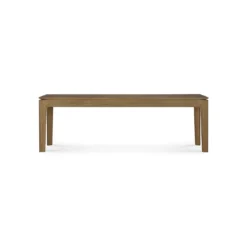 Bok bank - teak - 146cm - onbehandeld