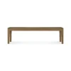 Bok bank - teak - 166cm - onbehandeld