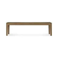 Bok bank - teak - 166cm - onbehandeld