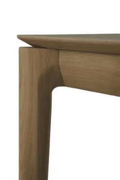 Bok bank - teak - 186cm - onbehandeld