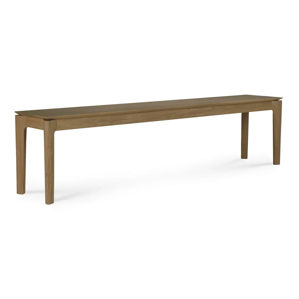 Bok bank - teak - 186cm - onbehandeld