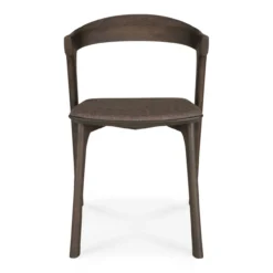 Bok stoel - bruin eiken - warm brown stof
