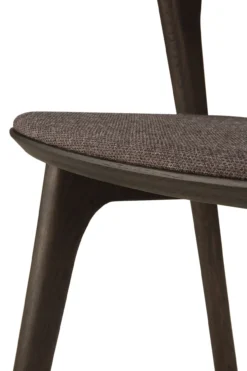 Bok stoel - bruin eiken - warm brown stof