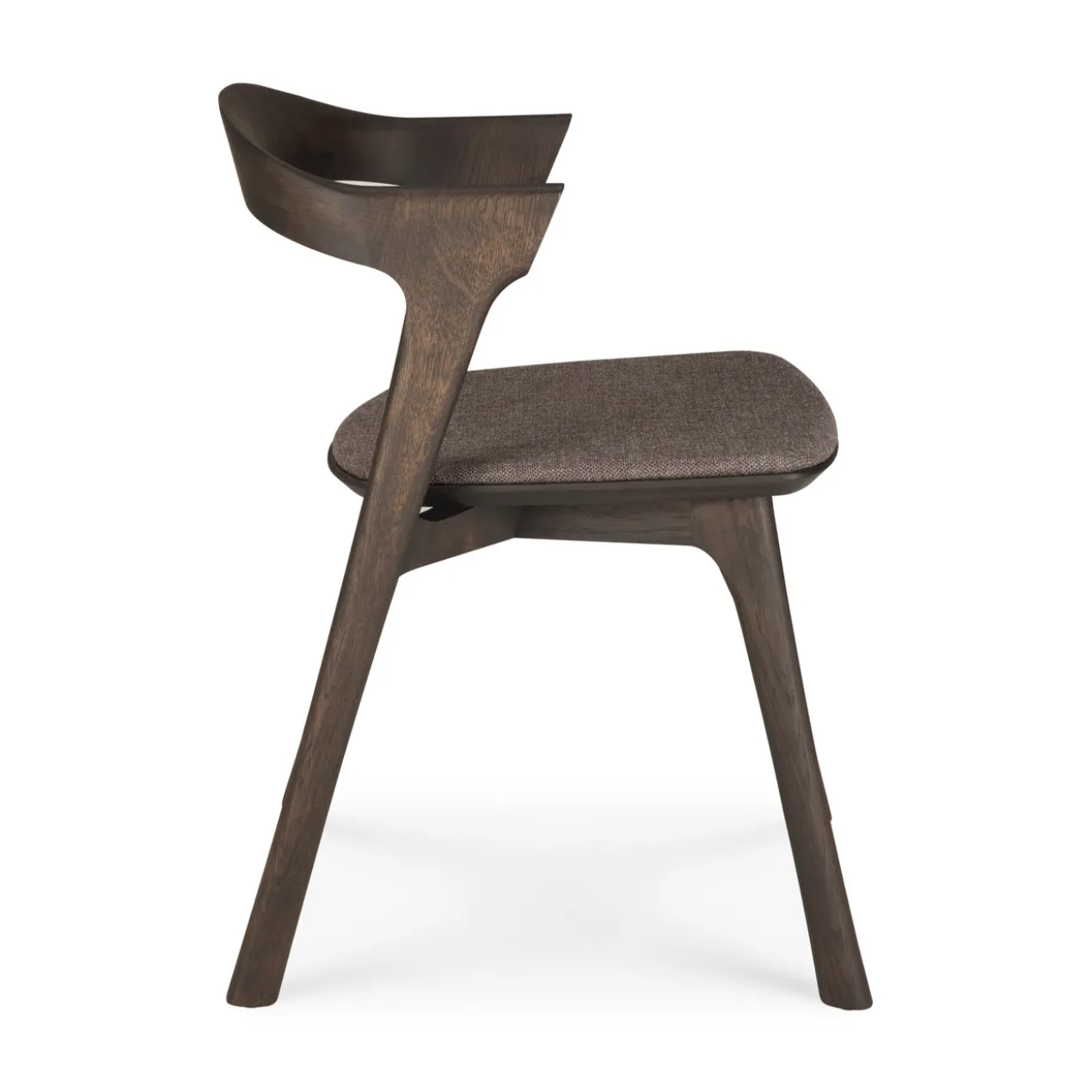 Bok stoel - bruin eiken - warm brown stof