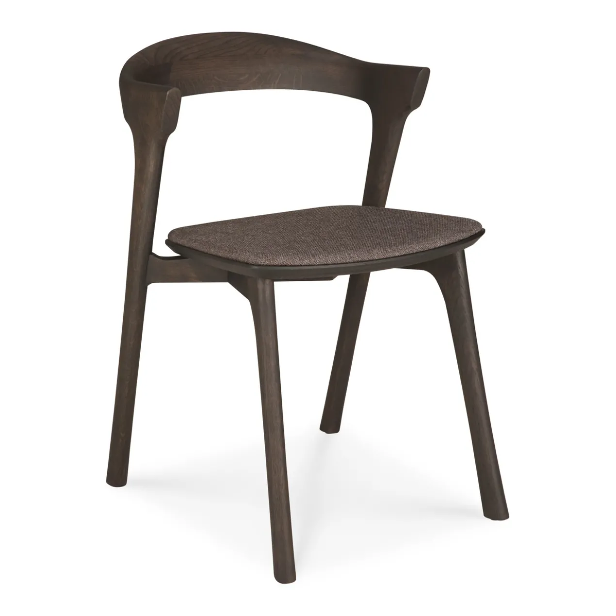 Bok stoel - bruin eiken - warm brown stof