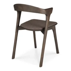 Bok stoel - bruin eiken - warm brown stof