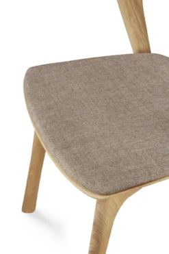 Bok stoel - eiken - warm grey stof