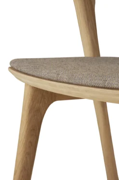 Bok stoel - eiken - warm grey stof