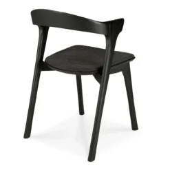 Bok stoel - eiken zwart - soft black stof