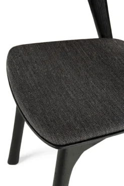 Bok stoel - eiken zwart - soft black stof