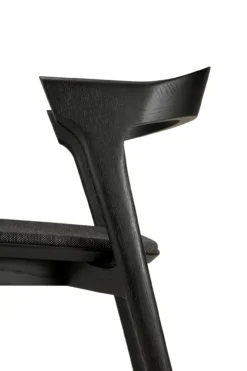 Bok stoel - eiken zwart - soft black stof