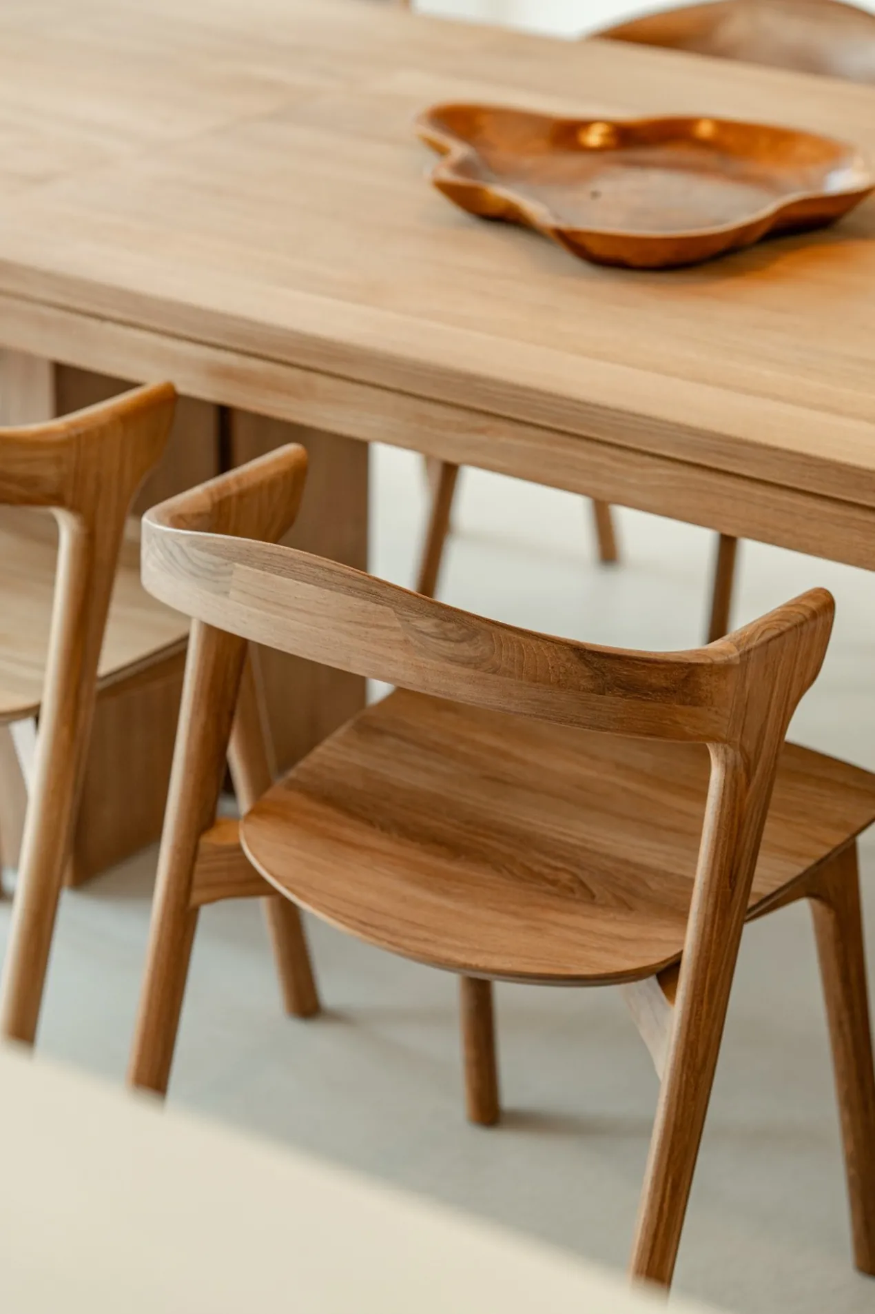 Bok stoel - teak - onbehandeld