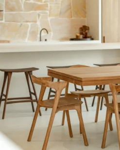 Bok stoel - teak - onbehandeld