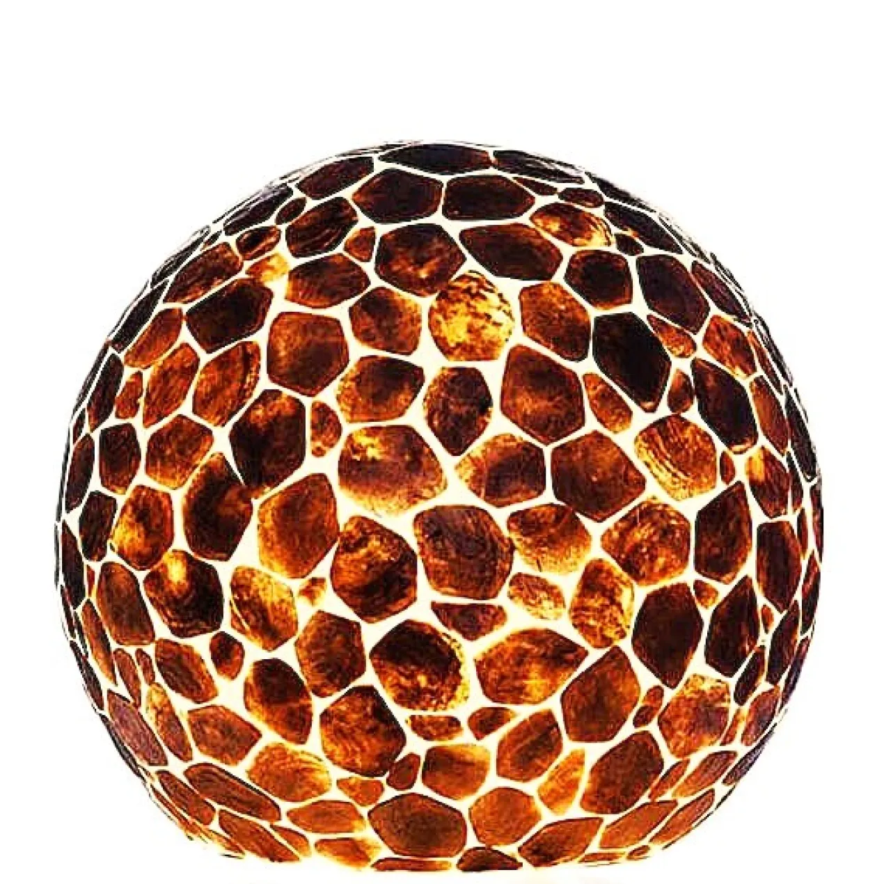 Bol Turtle gold capiz 40 cm