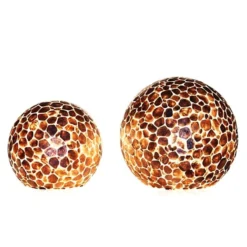 Bol Turtle gold capiz 40 cm