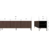 Bono gravure tv meubel essen bruin [fsc]