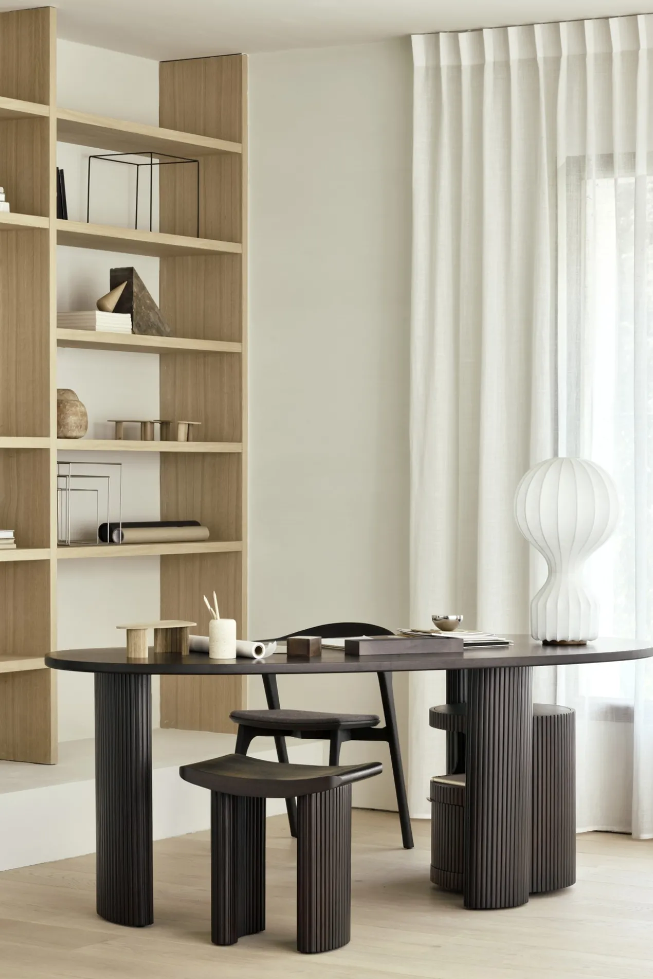 Boomerang bureau 160 - donker mahonie