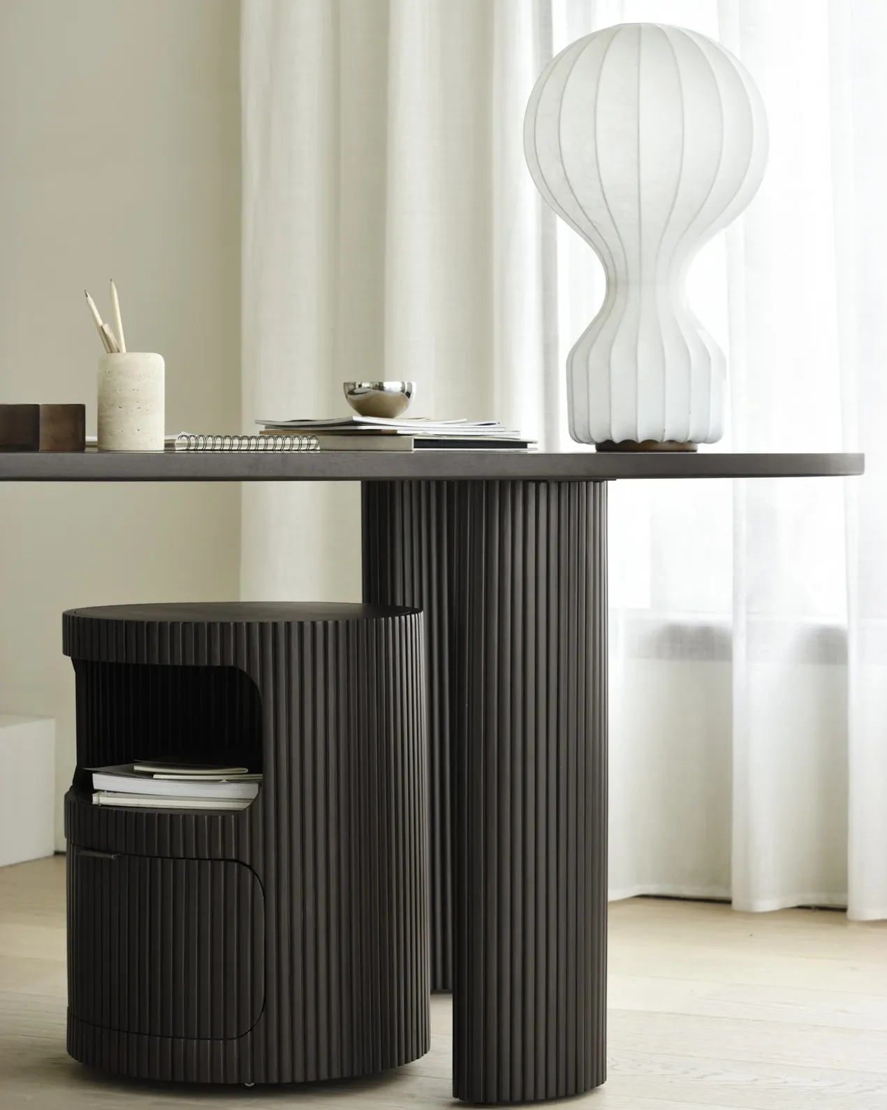 Boomerang bureau 160 - donker mahonie