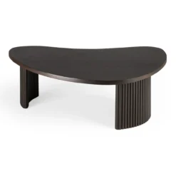 Boomerang koffietafel - donker mahonie - klein