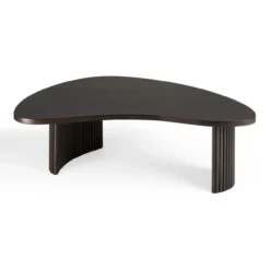 Boomerang koffietafel - donker mahonie - klein