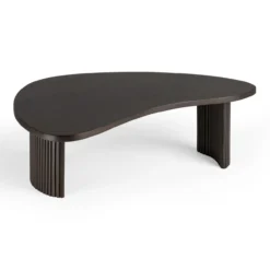 Boomerang koffietafel - donker mahonie - klein