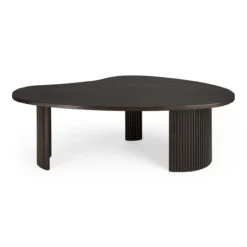 Boomerang koffietafel - donker mahonie - groot