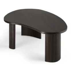 Boomerang koffietafel - donker mahonie - groot