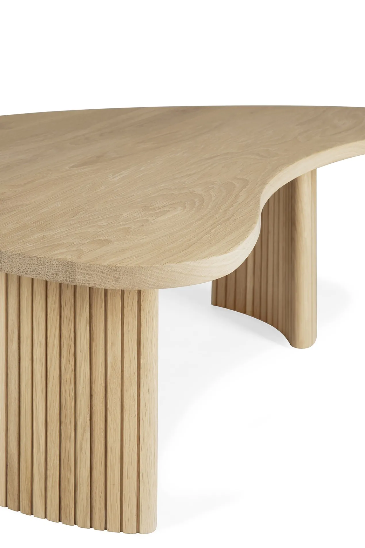 Boomerang koffietafel - eiken - klein