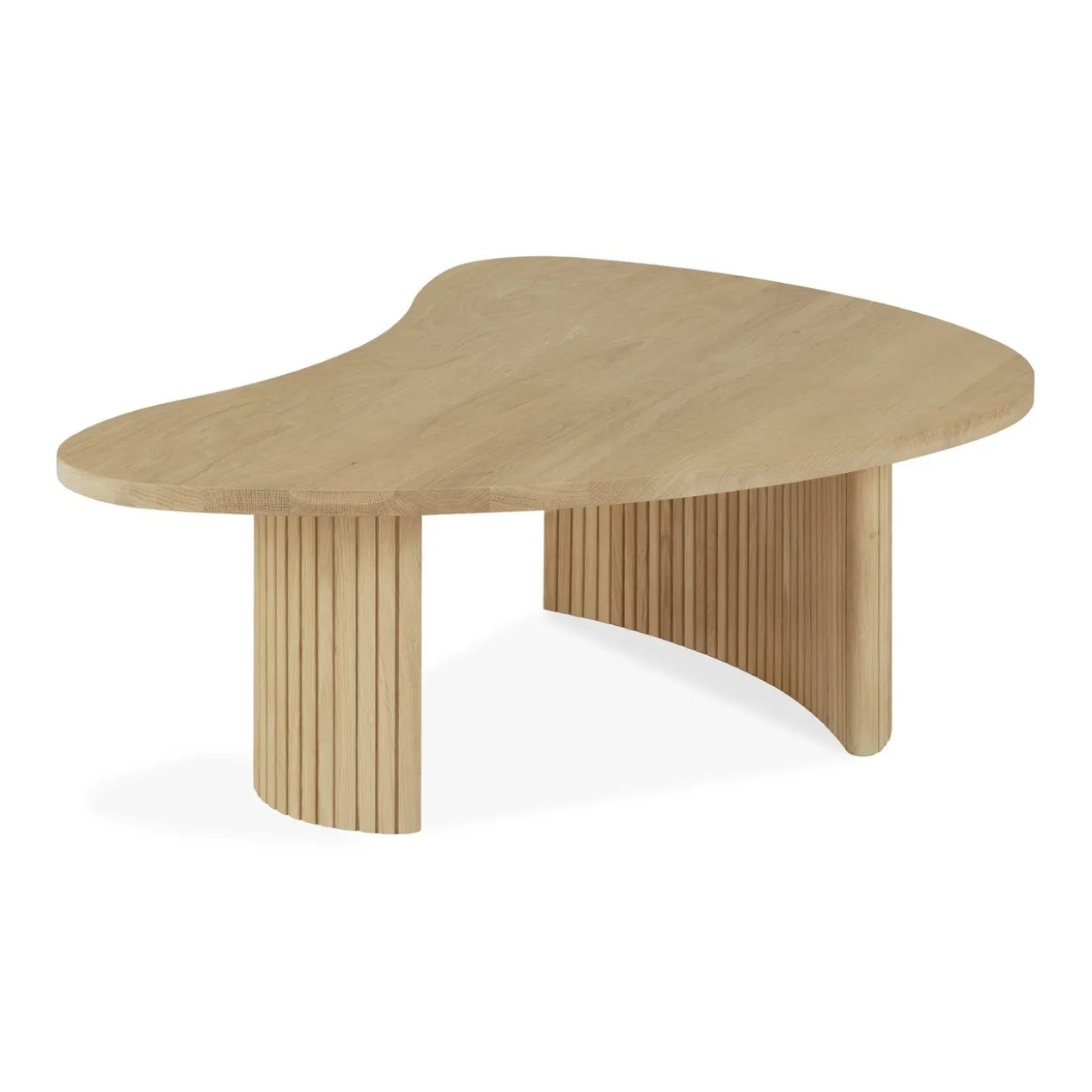 Boomerang koffietafel - eiken - klein