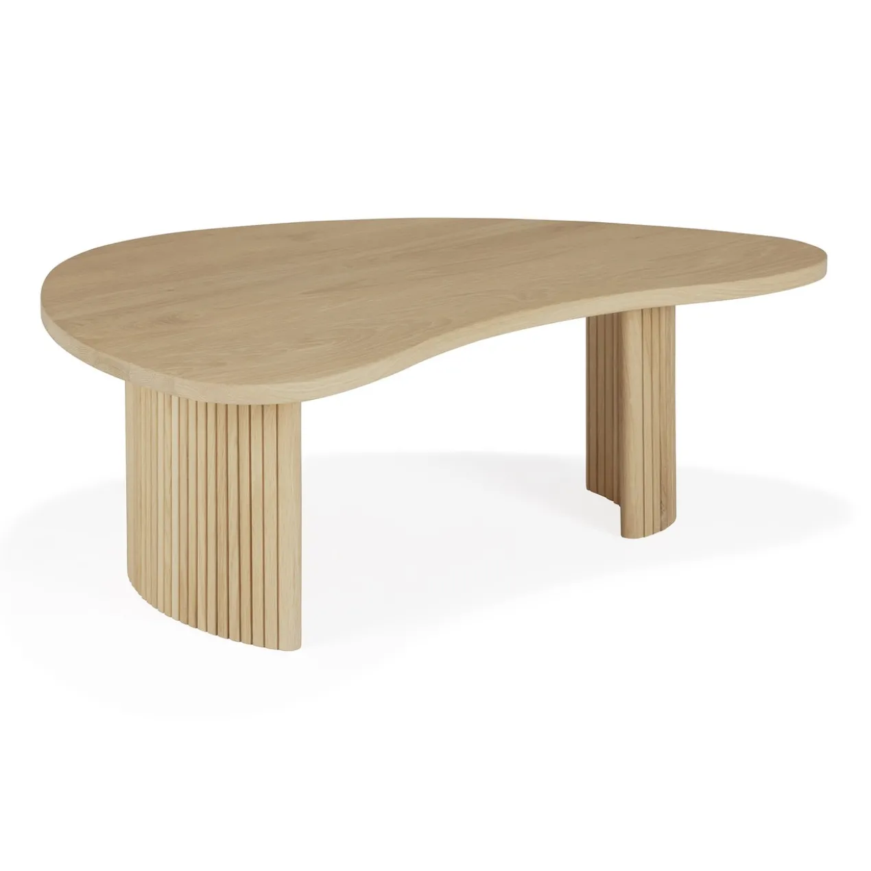 Boomerang koffietafel - eiken - klein