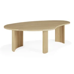 Boomerang koffietafel - eiken - groot