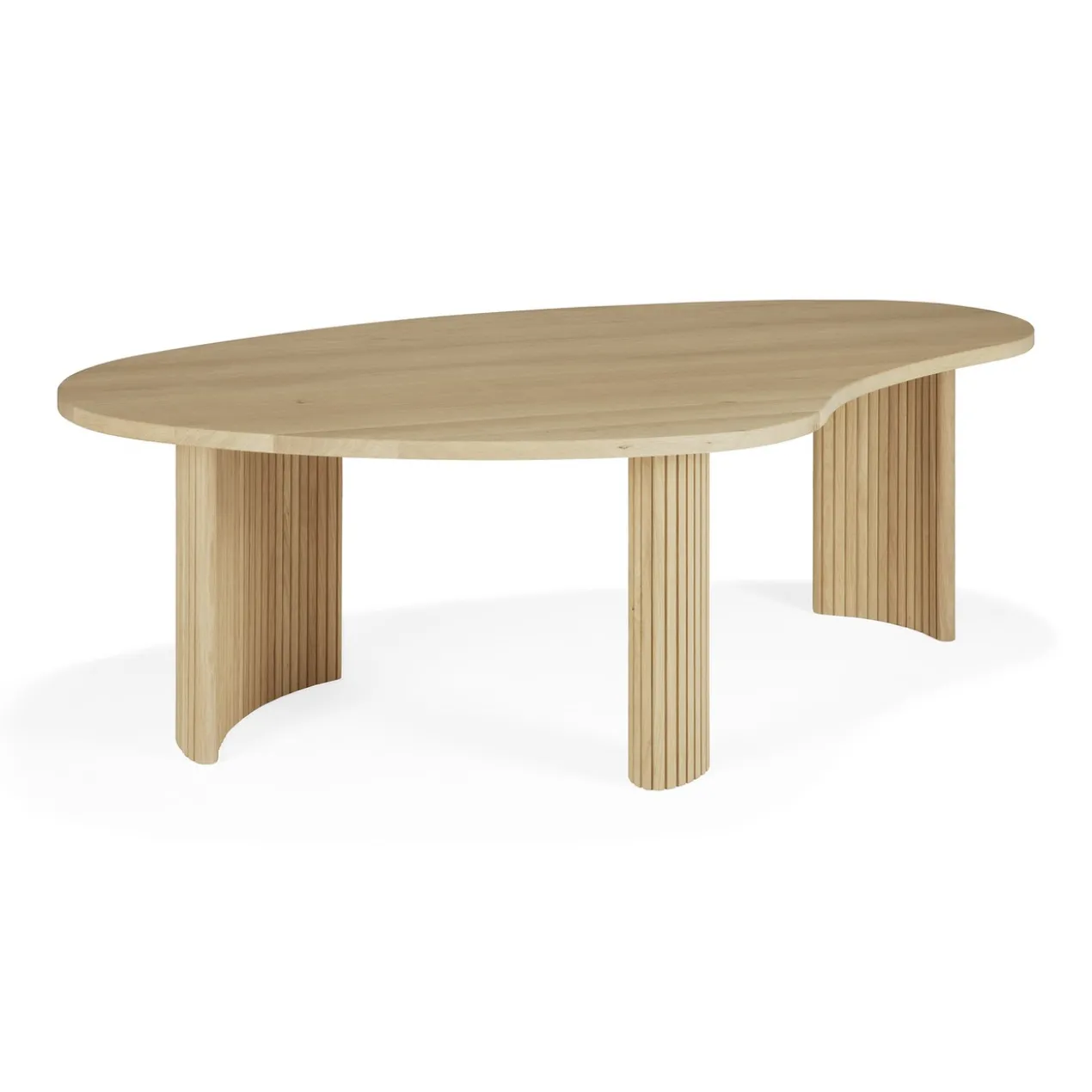 Boomerang koffietafel - eiken - groot