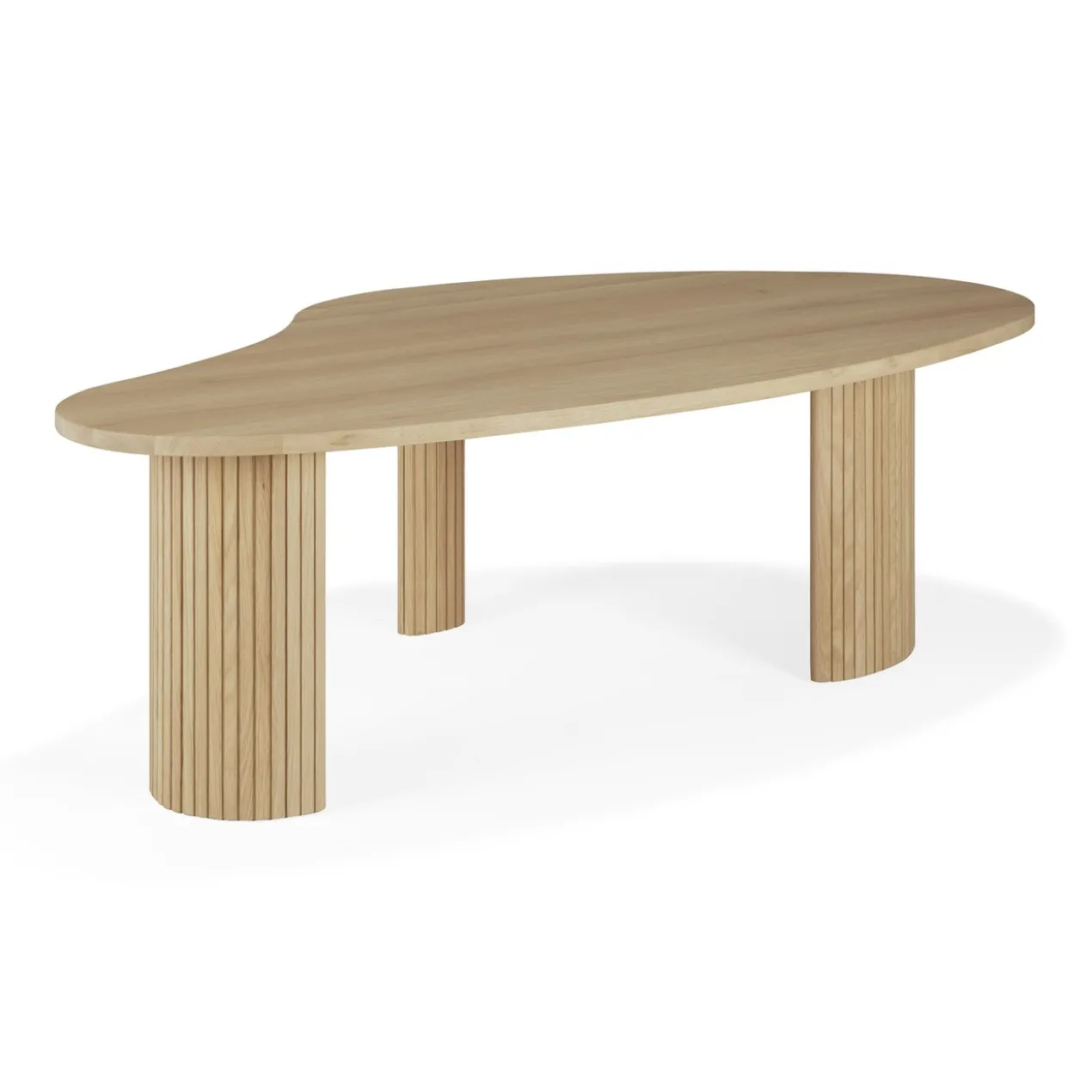 Boomerang koffietafel - eiken - groot