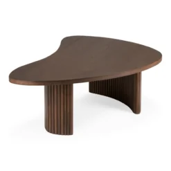 Boomerang koffietafel - teak bruin - klein