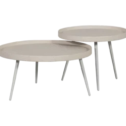 Bounds bijzettafel l hout/metaal naturel 44xo58 cm