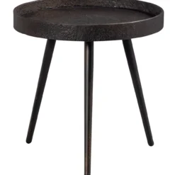 Bounds bijzettafel m hout/metaal antique goud 41xo41 cm
