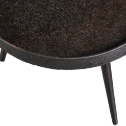 Bounds bijzettafel m hout/metaal antique goud 41xo41 cm