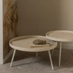 Bounds bijzettafel xl hout/metaal naturel 40xo76 cm